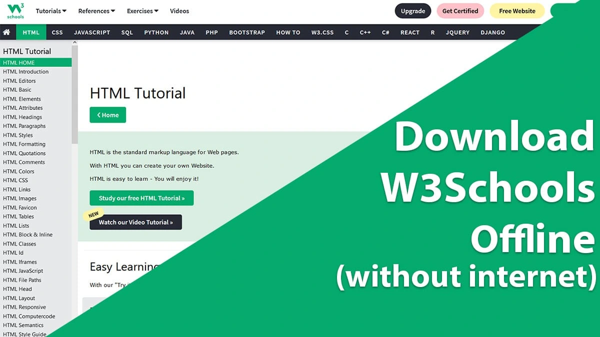 W3Schools Full Website Download Guide – Learn Coding Offline Anywhere